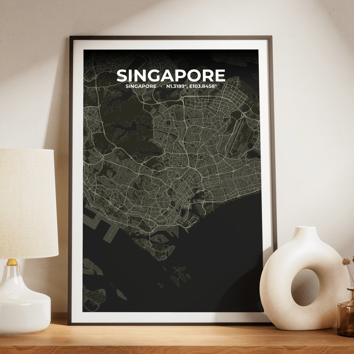 Singapore Sable Map Poster