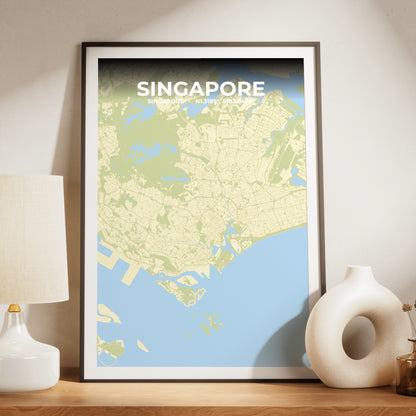 Singapore Drift Map Poster