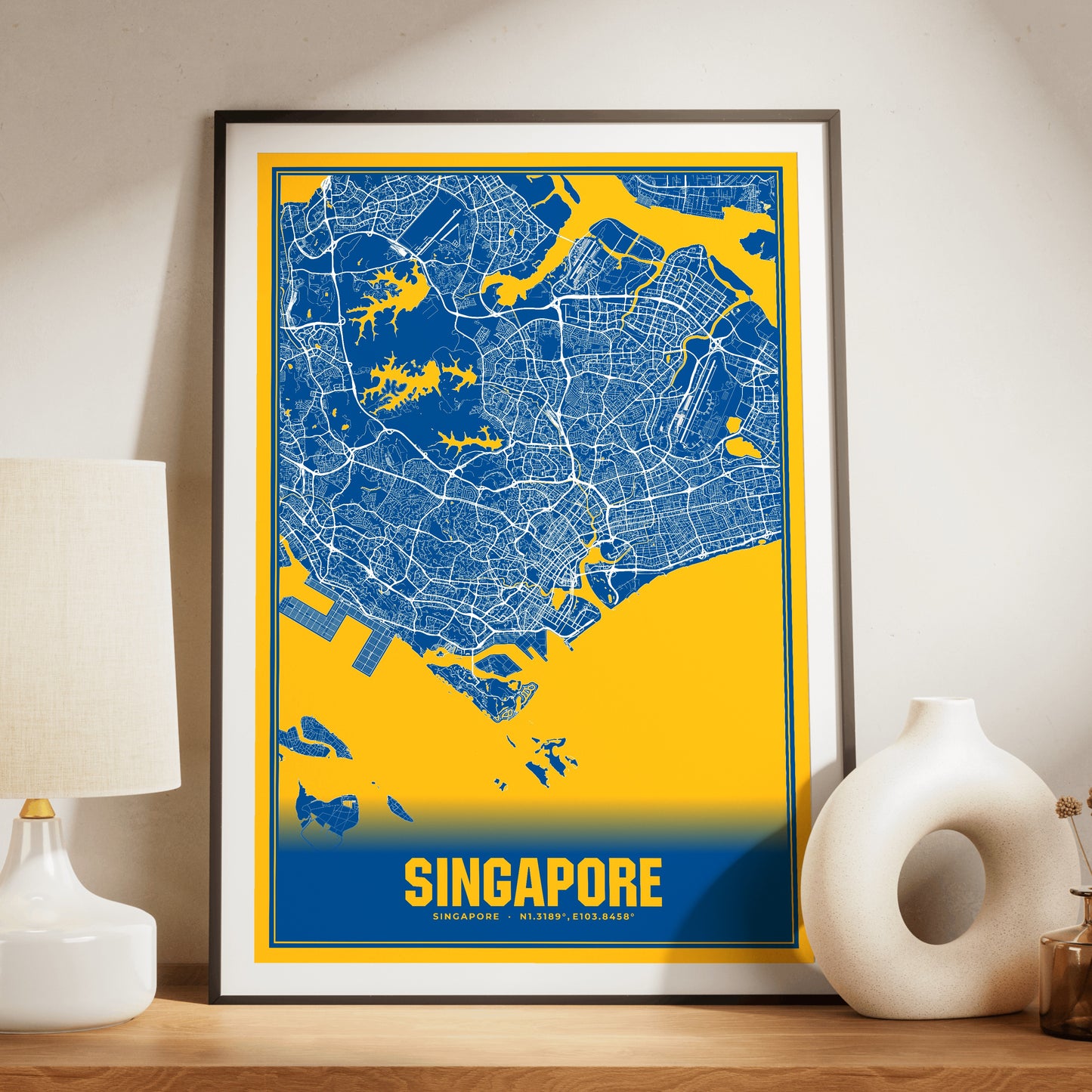 Singapore Blockbuster Map Poster