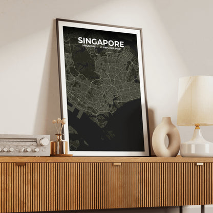 Singapore Sable Map Poster