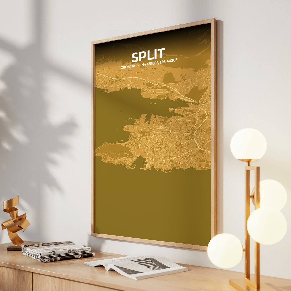 Split Forge Map Poster