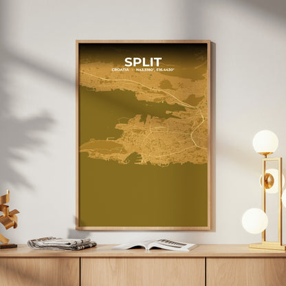 Split Forge Map Poster