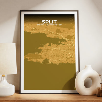 Split Forge Map Poster