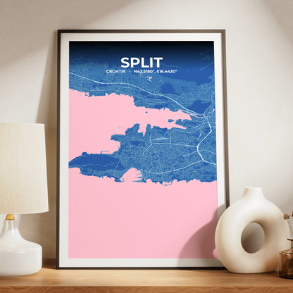 Split Candy Map Poster
