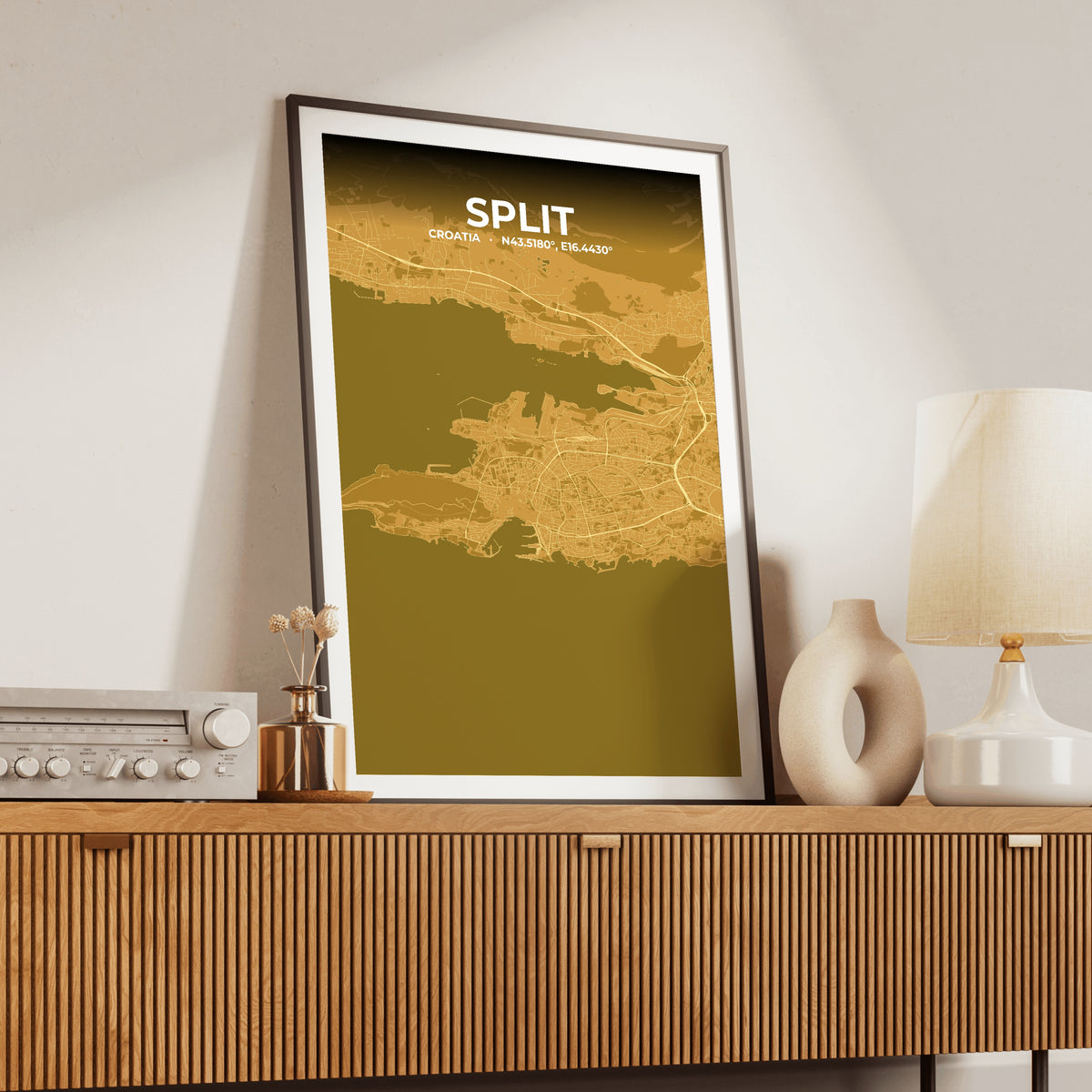 Split Forge Map Poster