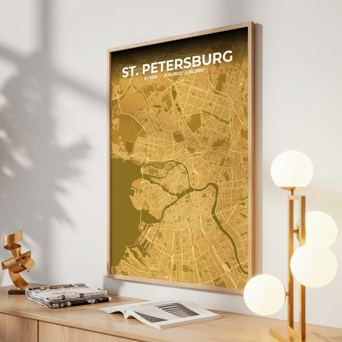 St. Petersburg Forge Map Poster