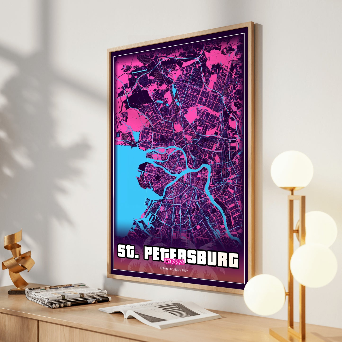 St. Petersburg GTA Map Poster