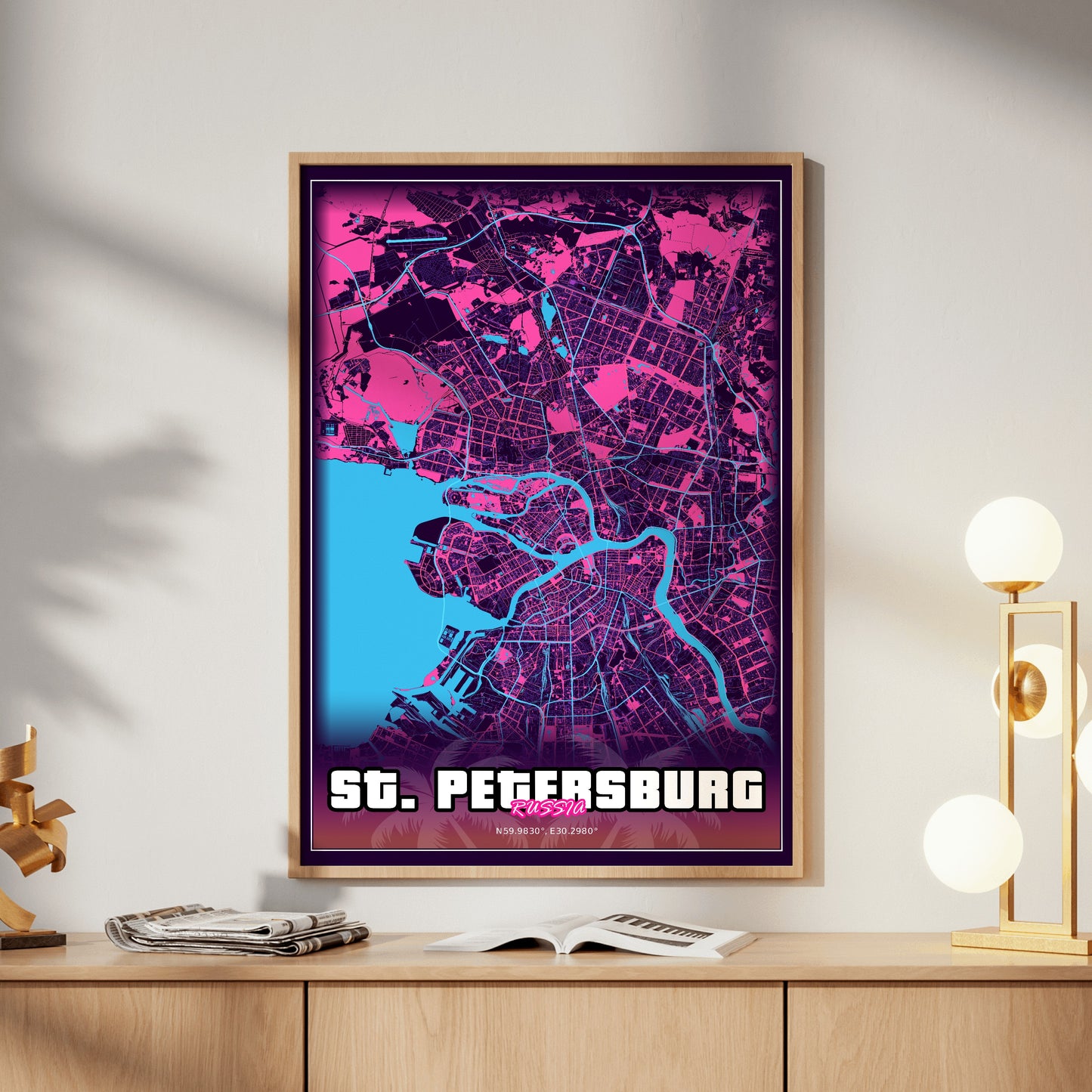 St. Petersburg GTA Map Poster