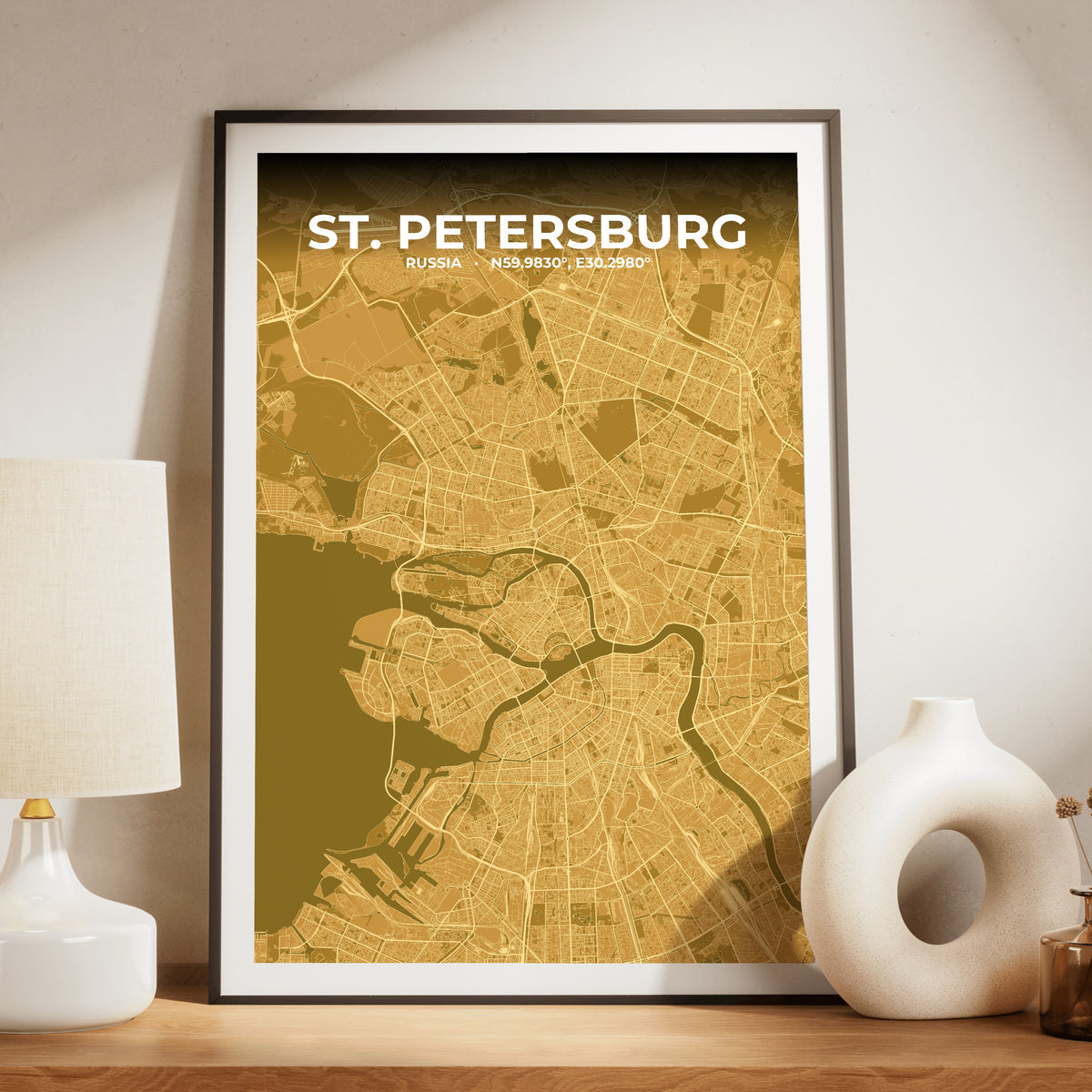 St. Petersburg Forge Map Poster