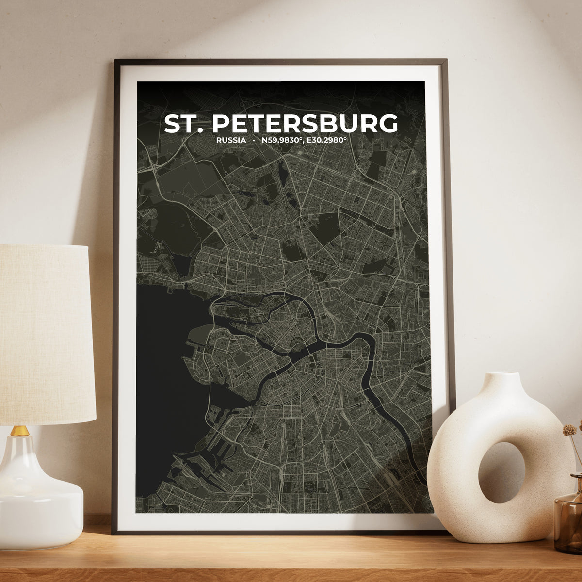 St. Petersburg Sable Map Poster