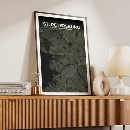St. Petersburg Sable Map Poster