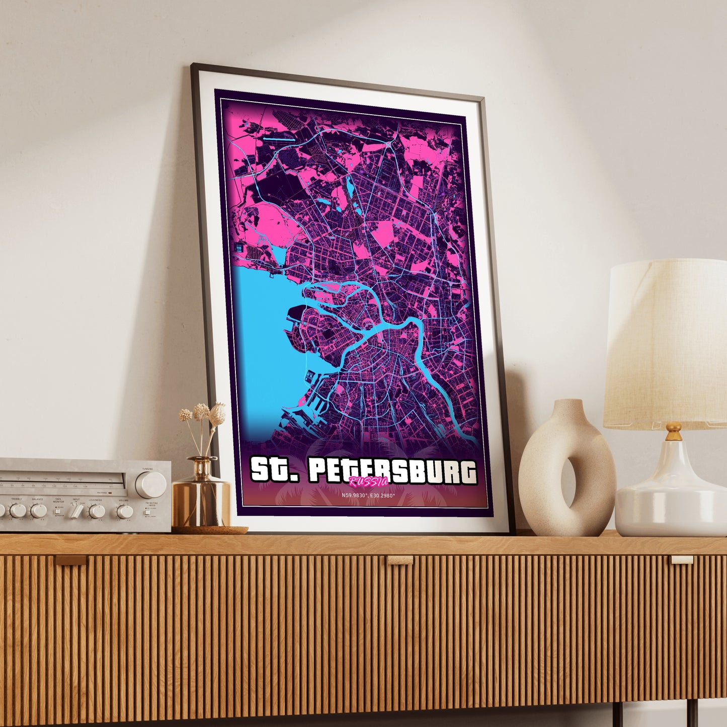 St. Petersburg GTA Map Poster