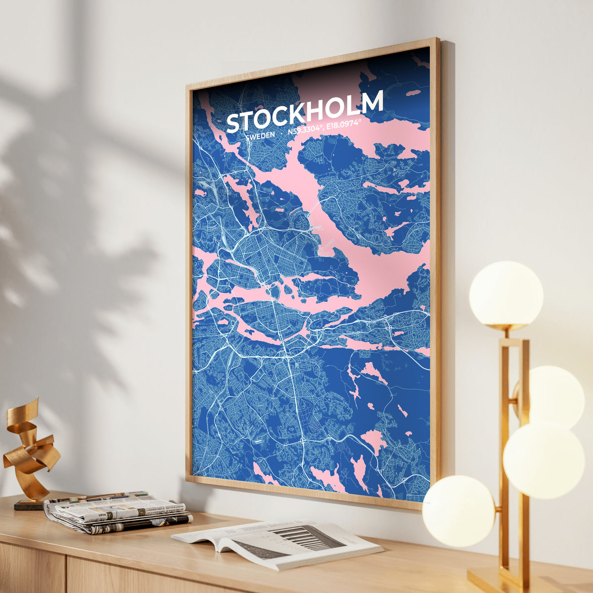 Stockholm Candy Map Poster