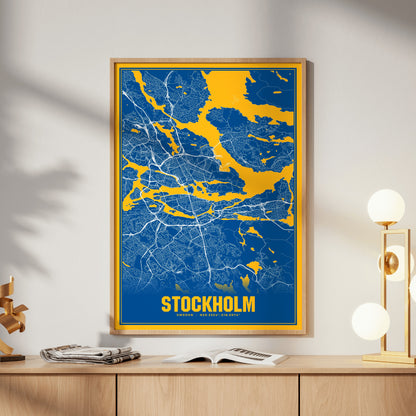 Stockholm Blockbuster Map Poster