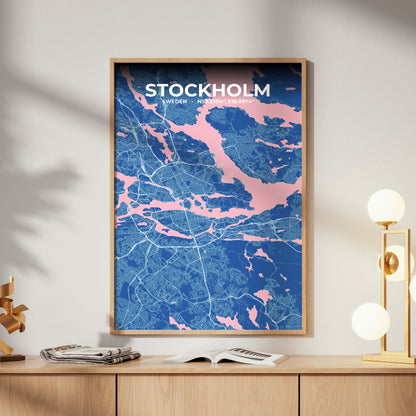 Stockholm Candy Map Poster