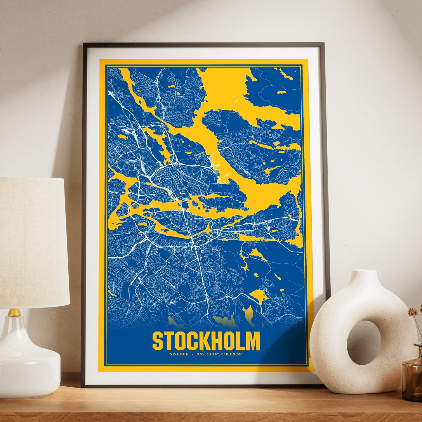 Stockholm Blockbuster Map Poster