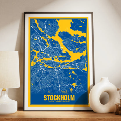 Stockholm Blockbuster Map Poster