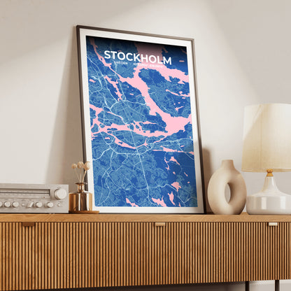 Stockholm Candy Map Poster