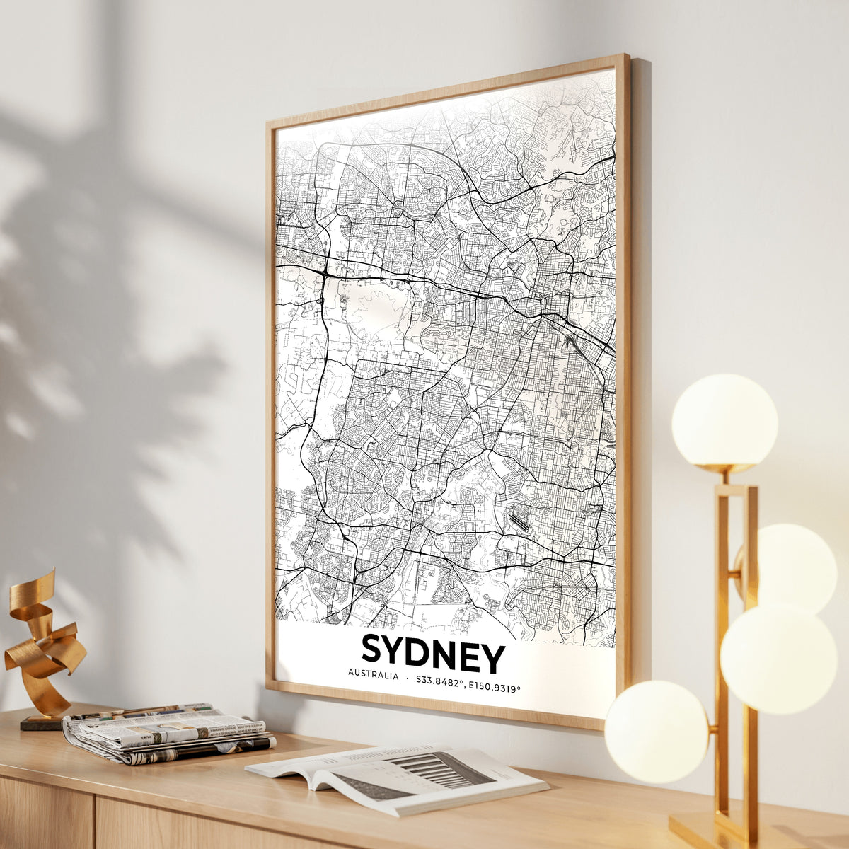 Sydney Elegant Map Poster
