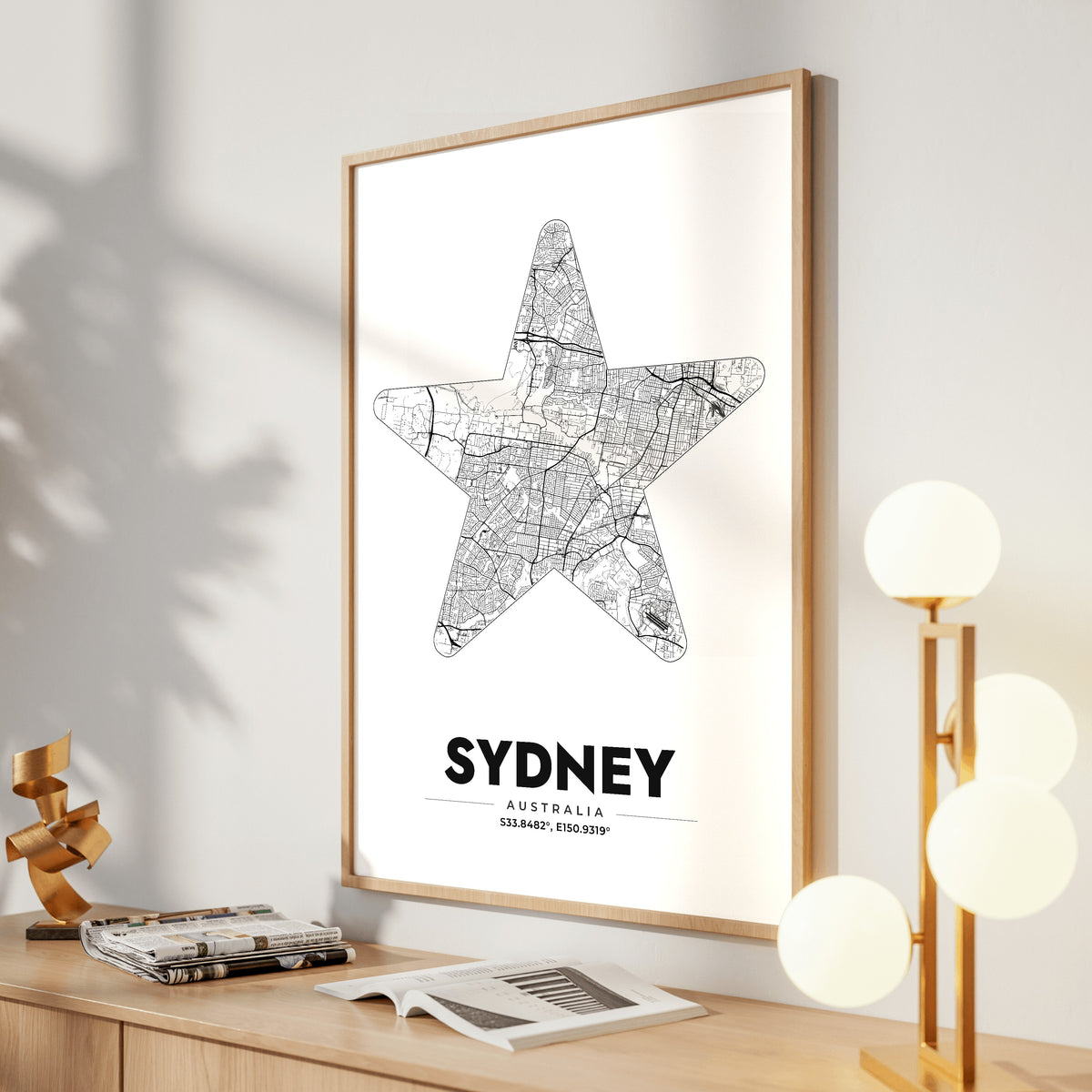 Sydney Star Map Poster