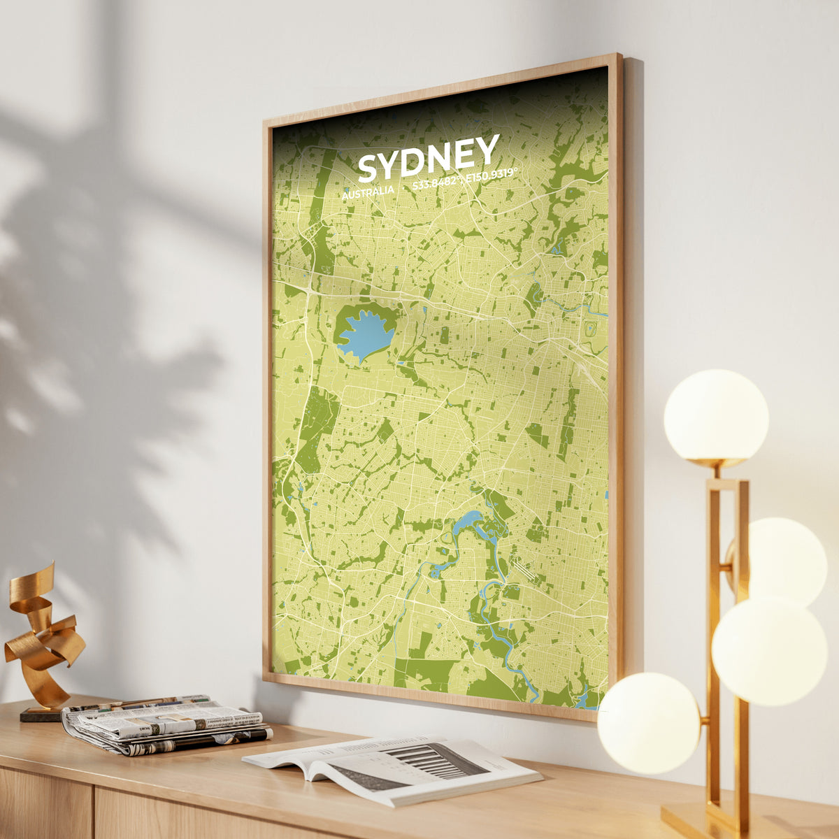 Sydney Fern Map Poster