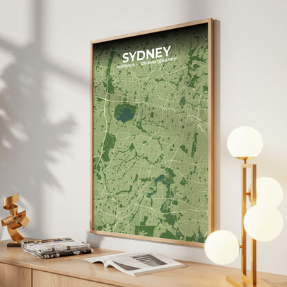 Sydney Clay Map Poster