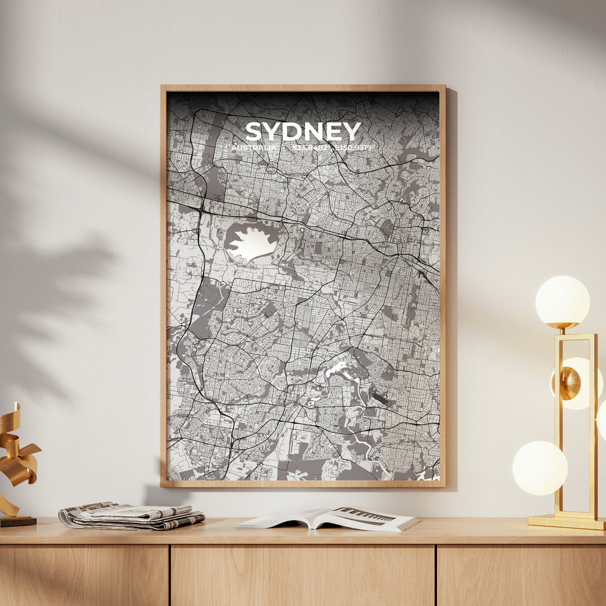 Sydney Ash Map Poster