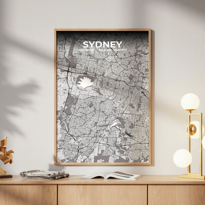 Sydney Ash Map Poster