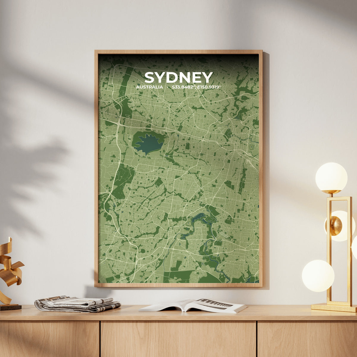 Sydney Clay Map Poster
