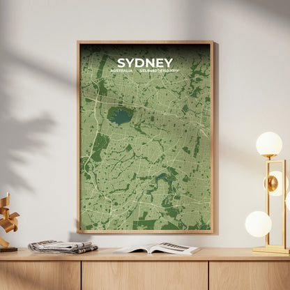 Sydney Clay Map Poster