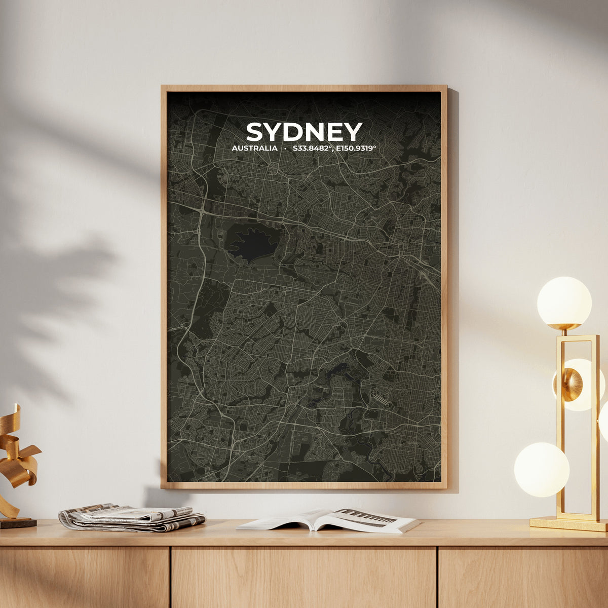 Sydney Sable Map Poster