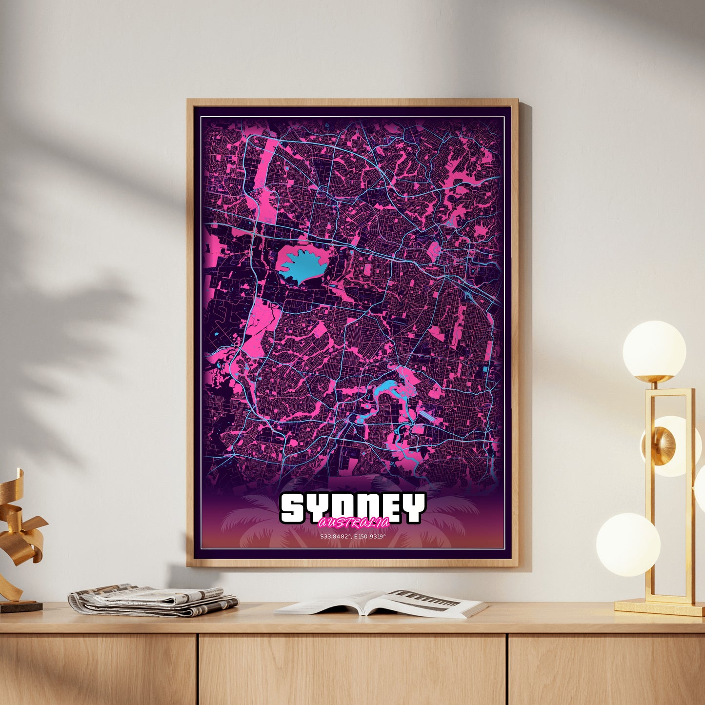 Sydney GTA Map Poster