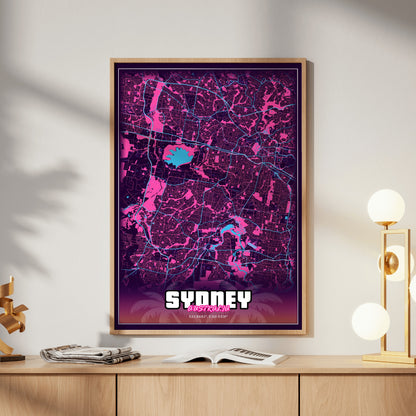Sydney GTA Map Poster