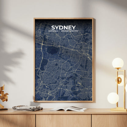 Sydney Anchor Map Poster