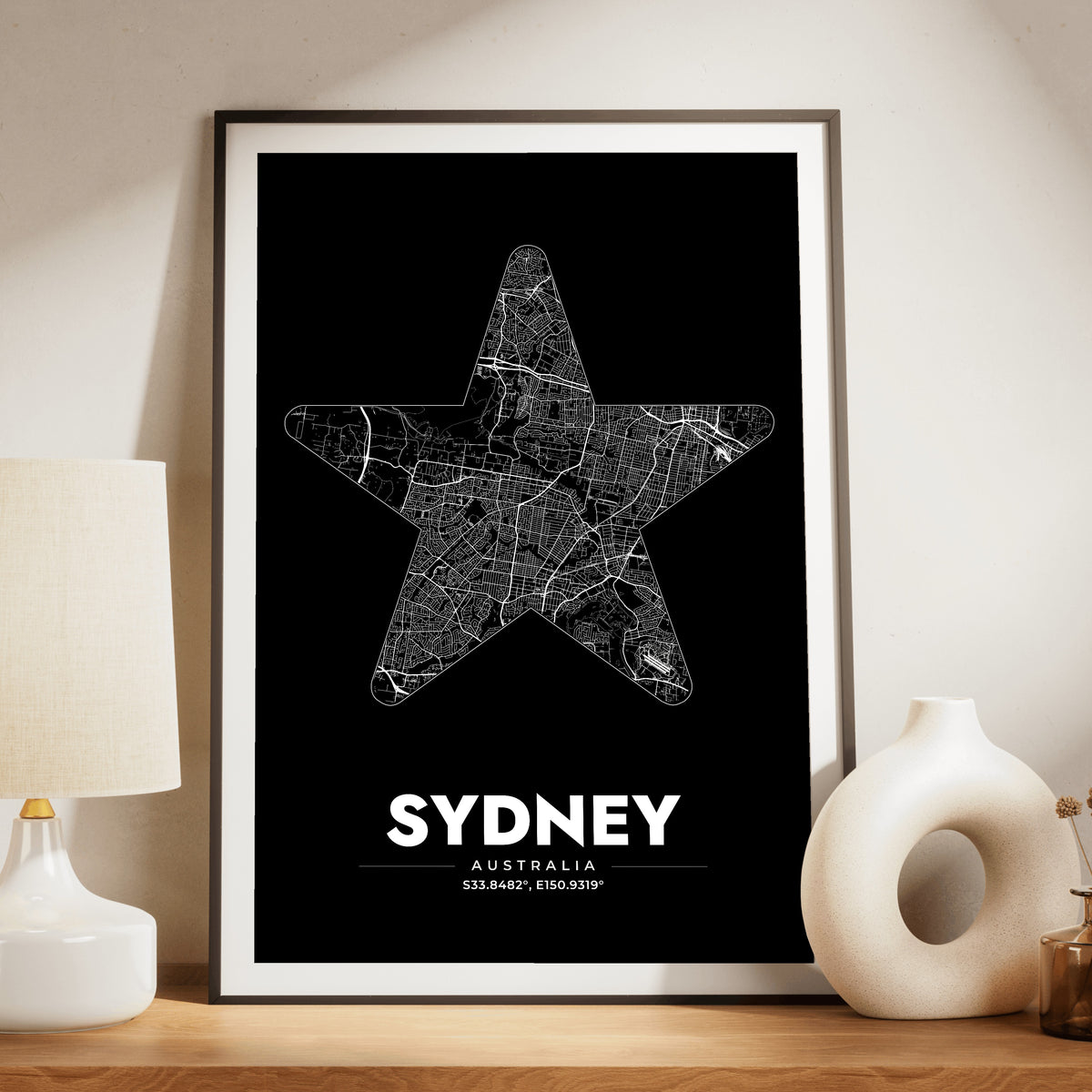 Sydney Star Map Poster