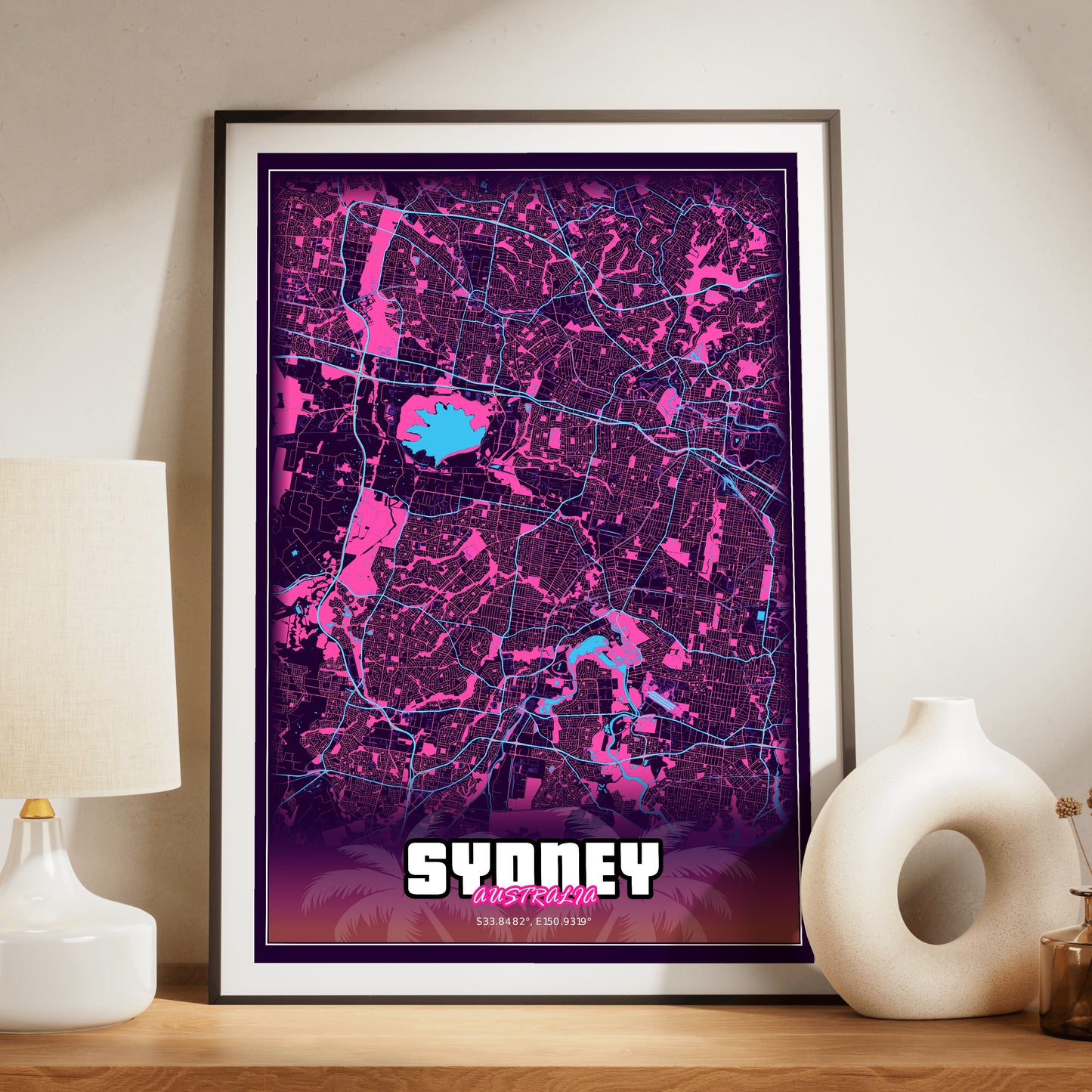 Sydney GTA Map Poster