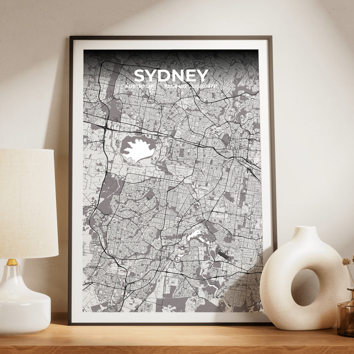 Sydney Ash Map Poster