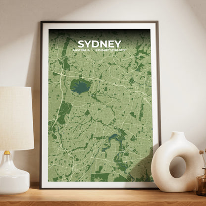 Sydney Clay Map Poster
