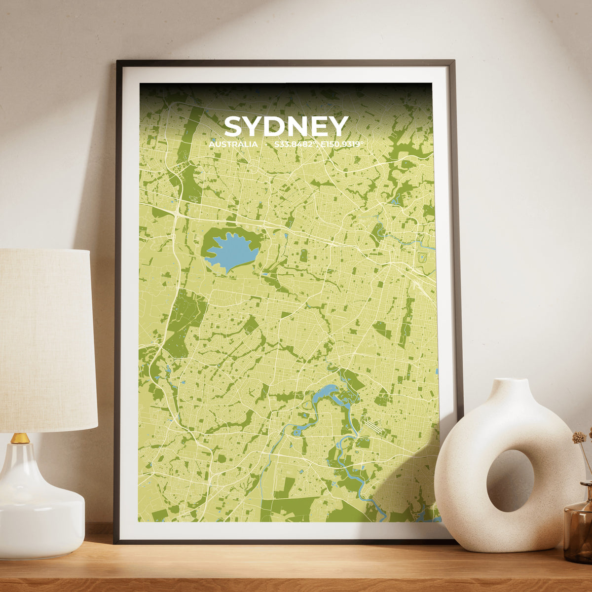 Sydney Fern Map Poster
