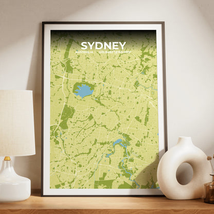 Sydney Fern Map Poster