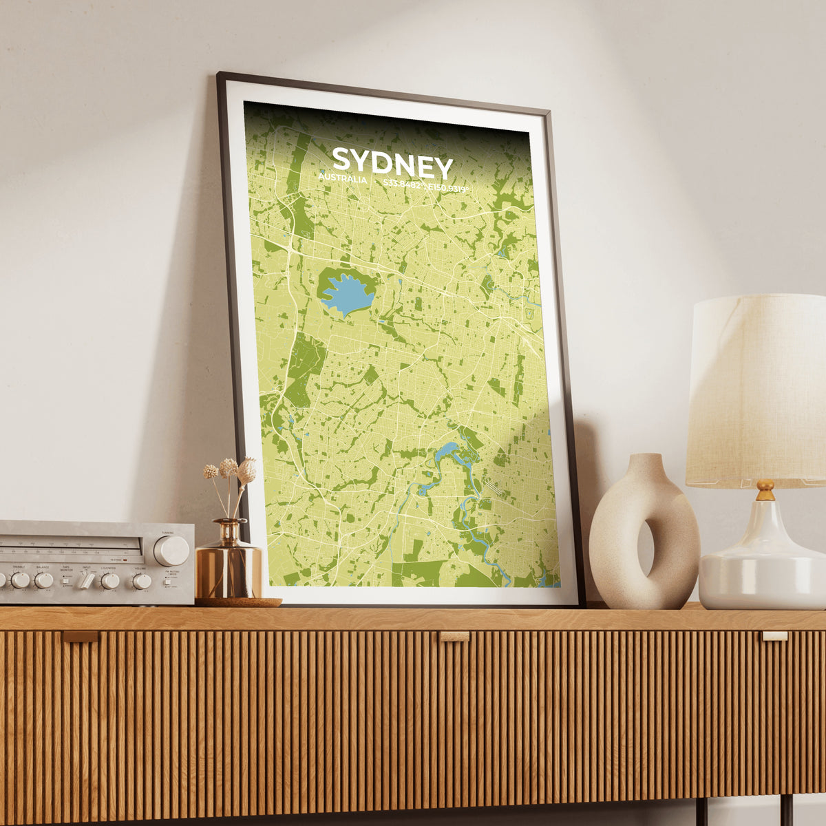 Sydney Fern Map Poster