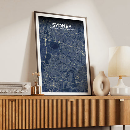 Sydney Anchor Map Poster