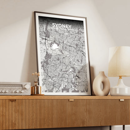 Sydney Ash Map Poster