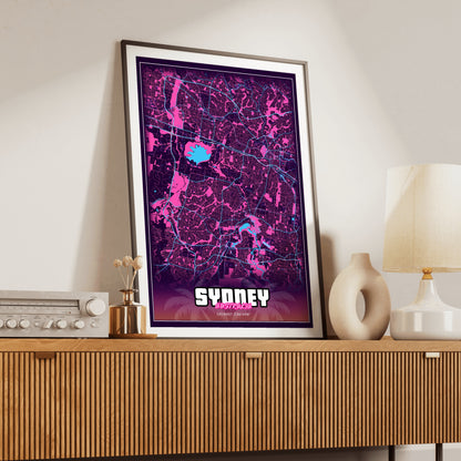 Sydney GTA Map Poster