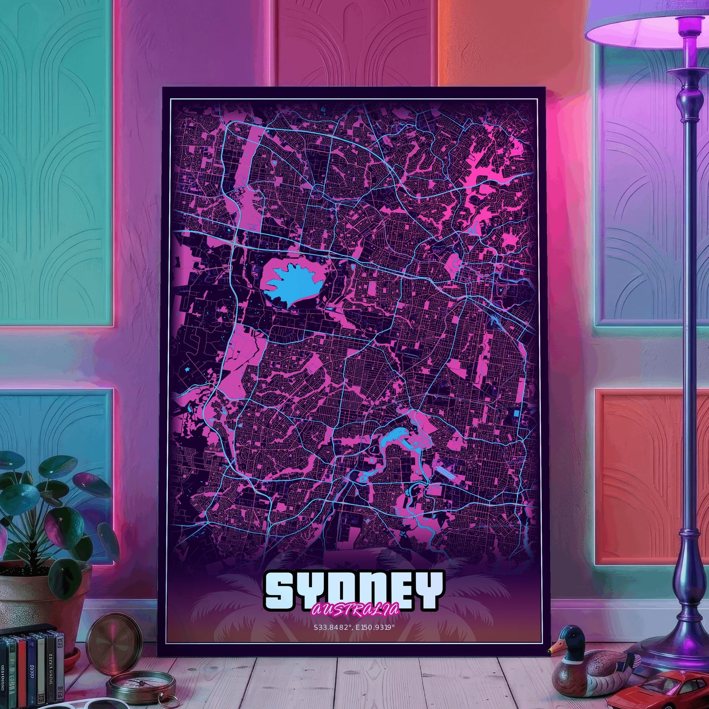 Sydney GTA Map Poster