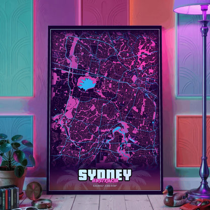 Sydney GTA Map Poster