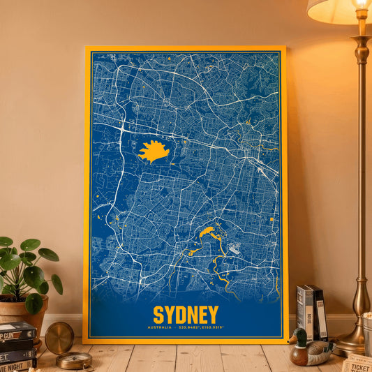 Sydney Blockbuster Map Poster