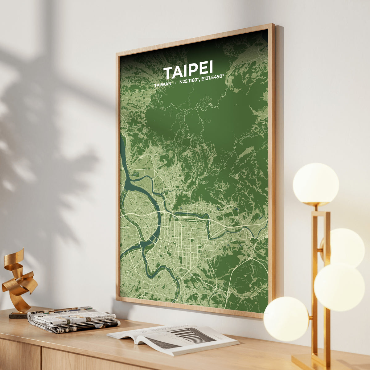 Taipei Clay Map Poster