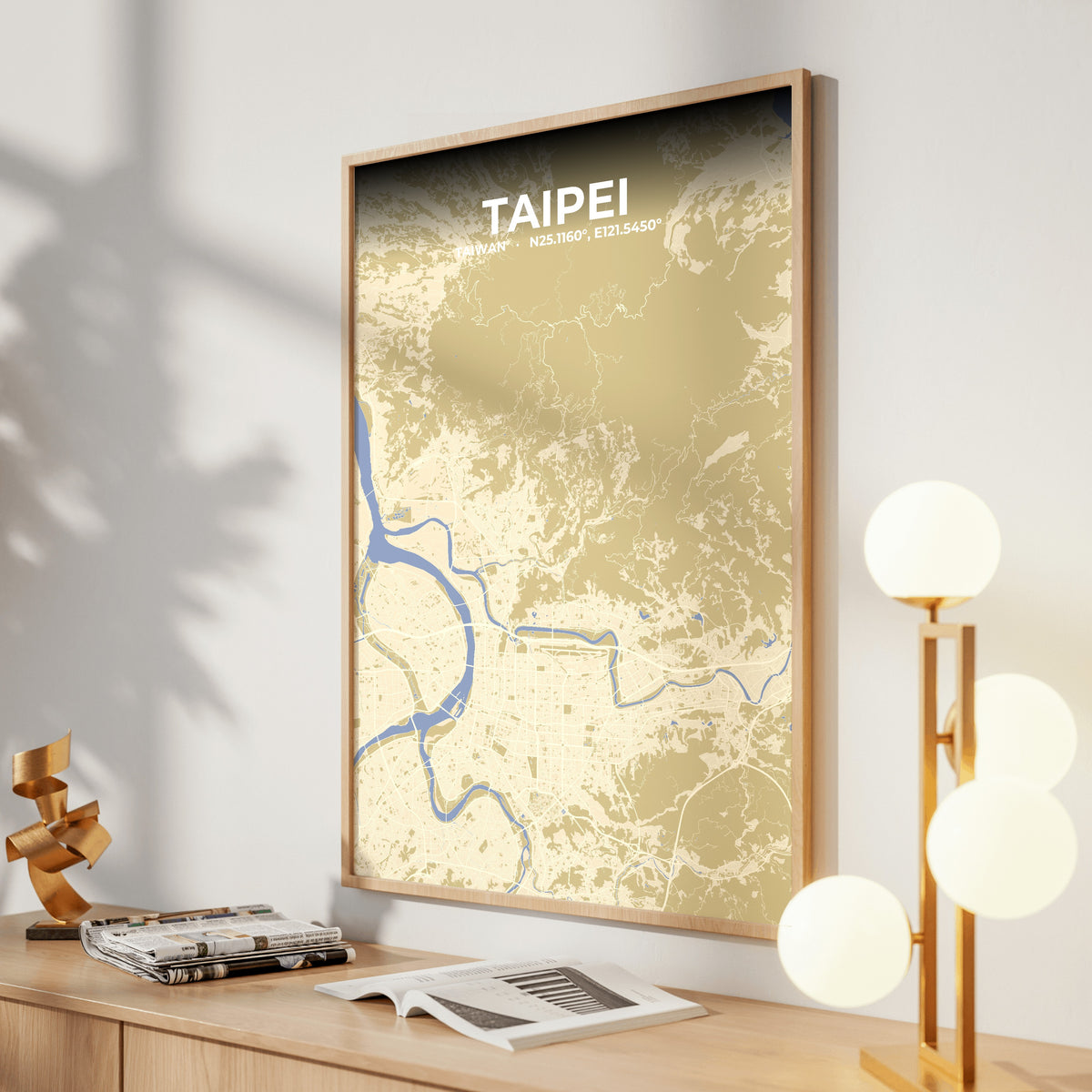 Taipei Barn Map Poster