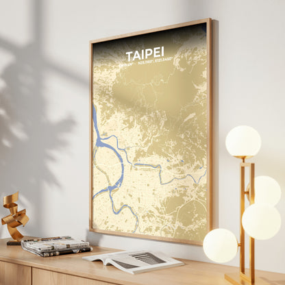 Taipei Barn Map Poster